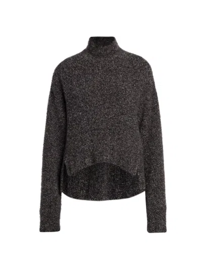 Giorgio Armani Women's Cashmere & Silk Turtleneck Sweater In Dark Brown