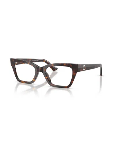Giorgio Armani Women's Cat Eye Eyeglasses, Ar7285hu In Brown
