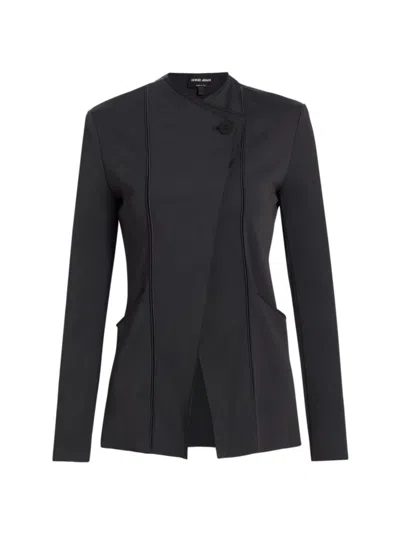 Giorgio Armani Women's Double Stitch Jacket In Black