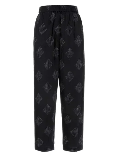 GIORGIO ARMANI WOMEN'S EMBROIDERED STRETCH SILK PANT