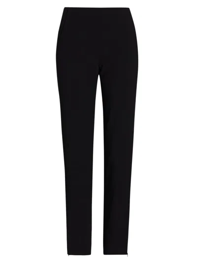 Giorgio Armani Women's Essentials Wool Slim-fit Trousers In Black