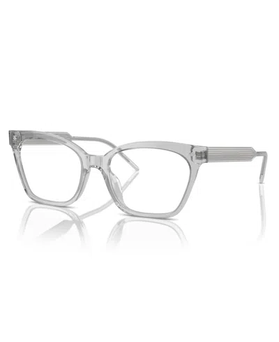 Giorgio Armani Women's Eyeglasses, Ar7257u In Transparent Gray