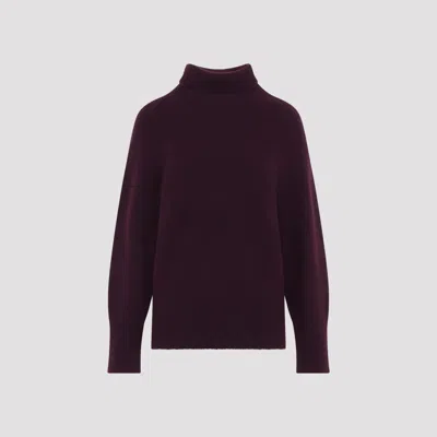 Giorgio Armani Turtleneck Sweater Long Sleeves Regular Fit In Burgundy