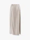 Giorgio Armani Draped Design Maxi Length Skirts In Gray