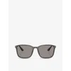 Giorgio Armani Womens Grey Ar8197 Square-frame Acetate Sunglasses In Grey