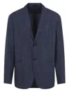 Giorgio Armani Women's Melange Dark Wool Blend Blazer