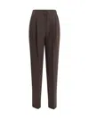 Giorgio Armani One Dart Pants In Brown