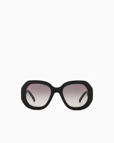 Giorgio Armani Women's Oversized Sunglasses In Gray