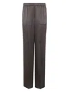 Giorgio Armani Women's Pantalone Micro Jacquard Viscosa Cupro In Grey