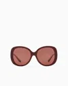 Giorgio Armani Sunglasses In Burgundy