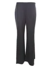 Giorgio Armani Women's Satin Asymmetrical Bottom Pants In Blue