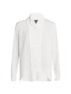 Giorgio Armani Shawl-collar Silk Georgette Blouse In White
