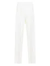 Giorgio Armani Hemp Jersey Relaxed-fit Trousers In White