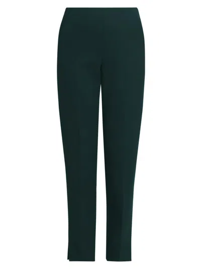 Giorgio Armani Women's Stretch Wool Straight Pants In Green