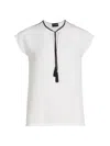 Giorgio Armani Official Store Blouse In Double Silk Georgette In Wind