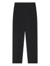 Giorgio Armani Straight-leg Trousers In Viscose Cady In Black