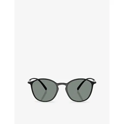 Giorgio Armani Womens Black Ar8233u Phantos-frame Injected Sunglasses