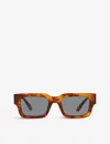 Giorgio Armani Womens Red Ar8184u Rectangular-frame Tortoiseshell Acetate Sunglasses In Red