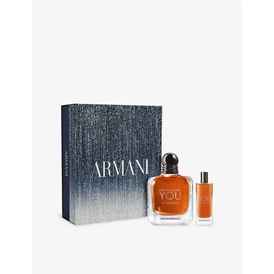 Giorgio Armani Womens Stronger With You Intensely Eau De Parfum Set