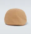 Giorgio Armani Wool And Cashmere-blend Cap In Sand