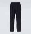 Giorgio Armani Wool And Cashmere-blend Straight Pants In Black