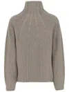 Giorgio Armani Wool And Cashmere Blend Sweater In Brown