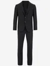 Giorgio Armani Wool And Cashmere Suit In Black