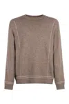 Giorgio Armani Men's Wool And Cashmere Sweater In Beige
