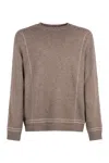 Giorgio Armani Men's Wool And Cashmere Sweater In Beige