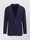 Giorgio Armani Virgin Wool And Viscose Blazer In Blue