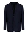 Giorgio Armani Wool Blazer In Black