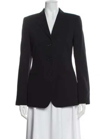Pre-owned Giorgio Armani Wool Blazer In Black
