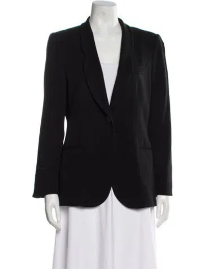 Pre-owned Giorgio Armani Wool Blazer In Black
