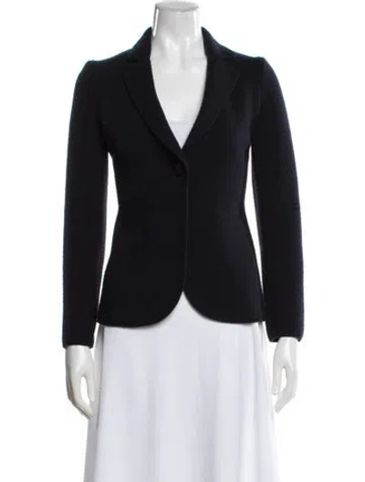 Pre-owned Giorgio Armani Wool Blazer In Black