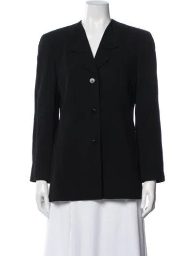 Pre-owned Giorgio Armani Wool Blazer In Black