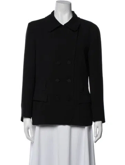 Pre-owned Giorgio Armani Wool Blazer In Black