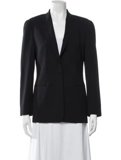Pre-owned Giorgio Armani Wool Blazer In Black