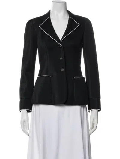 Pre-owned Giorgio Armani Wool Blazer In Black