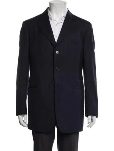 Pre-owned Giorgio Armani Wool Blazer In Blue