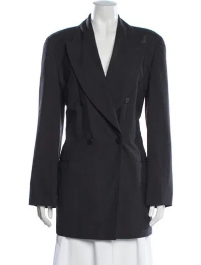 Pre-owned Giorgio Armani Wool Blazer In Blue