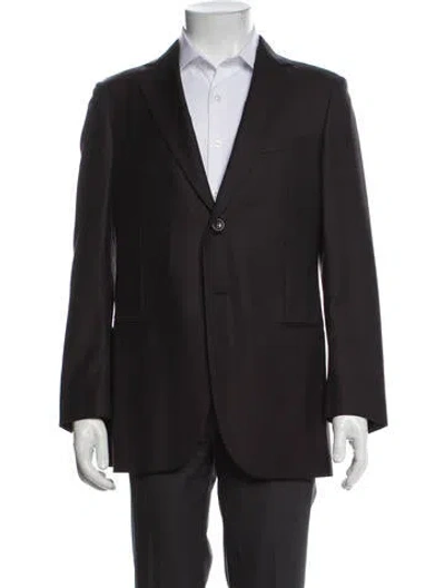 Pre-owned Giorgio Armani Wool Blazer In Brown