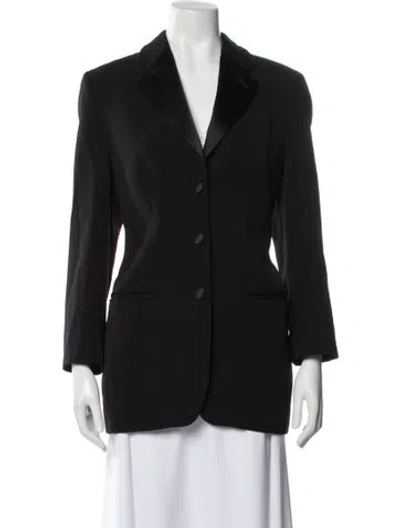 Pre-owned Giorgio Armani Wool Blazer In Gray