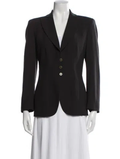 Pre-owned Giorgio Armani Wool Blazer In Gray
