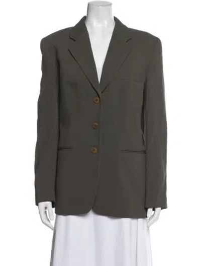 Pre-owned Giorgio Armani Wool Blazer In Green