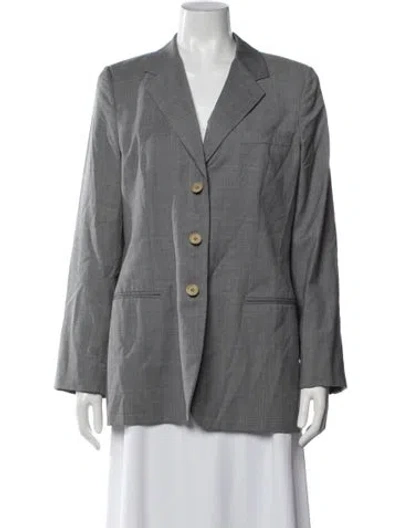 Pre-owned Giorgio Armani Wool Blazer In Grey