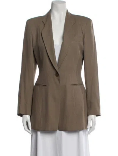 Pre-owned Giorgio Armani Wool Blazer In Neutral