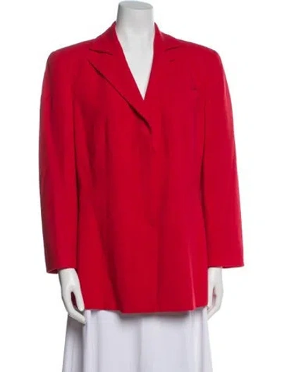 Pre-owned Giorgio Armani Wool Blazer In Pink