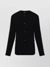 Giorgio Armani Wool Blend Single-breasted Jacket In Black