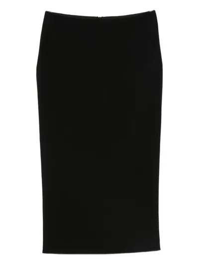 GIORGIO ARMANI WOOL-BLEND STRAIGHT SKIRT
