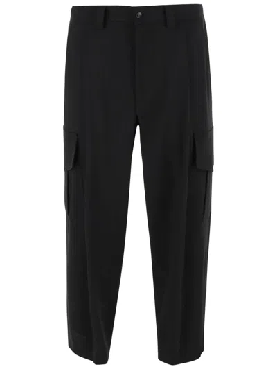 GIORGIO ARMANI GIORGIO ARMANI WOOL CARGO PANTS WITH TAILORED SILHOUETTE